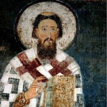 Sveti Sava, freska iz Mileševe